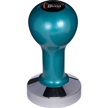 Buna Café tamper kov modrý, TP, nerez lesk, konvexný 58 mm