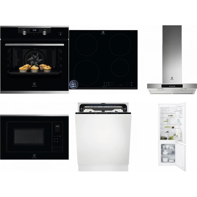 Set Electrolux KODEH70X + LIR60433B + LFT426X + LMS4253TMX + EEM69410L + ENT6TF18S