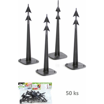 PROSPERPLAST Kolíky upevňovacie HARPOON PEG 120 čierne (bal. 50 ks)