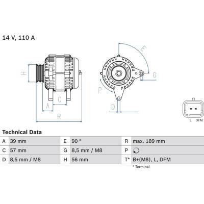 Generátor BOSCH 0 986 083 440
