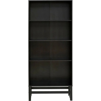 Čierna knižnica z borovicového dreva 75x175 cm Jolene - Støraa