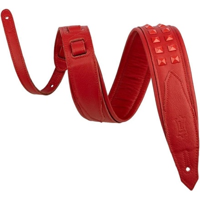 Levy's Rebel Leather Red/Red Каишка за китара (<![CDATA[M81GRPDX-RED]]>)
