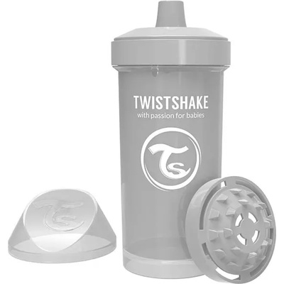 Twistshake Детска чаша с шейкър Twistshake 360 мл 12+ месеца сива (78284)