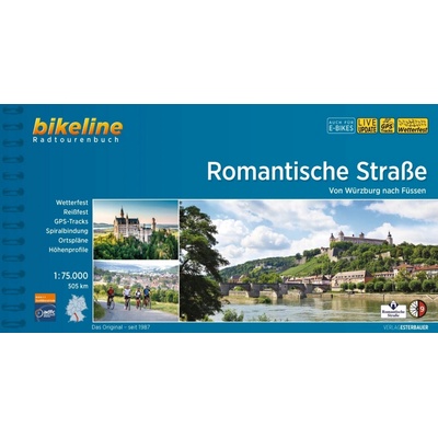 cykloprůvodce Romantische Strasse von Wurzburg nach Fussen 1:75