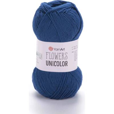 Yarn Art Flowers Unicolor 756 tmavě modrá