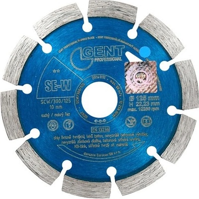 Kotouč řezný diamant GENT SE-W 115mm plný segment (modrý)