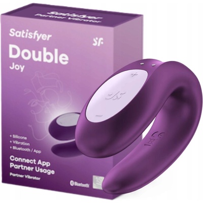 Satisfyer Dvojitá radosť vibrátor pre páry fialový 1 ks