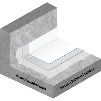 IZOLUJTO.CZ Hydroizolační sada na beton, balkon, terasu 10 m²