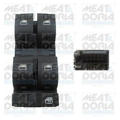 Spínač, zvedací zařízení oken MEAT & DORIA 26155