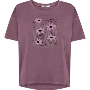 GreenBomb Дамска тениска GreenBomb No Rain Feel T-shirt - Moorberry (916-7666-0114)