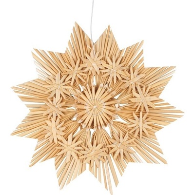 Anděl Přerov Slaměná hvězda na zavěšení 23 cm