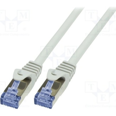 Logilink CQ4092S Patch, S/FTP, 6a, licna, Cu, LSZH, 10m, šedý