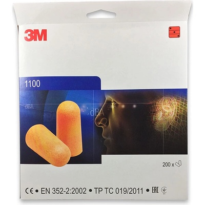 3M 1100 Penové Štuple do uší 200 párov
