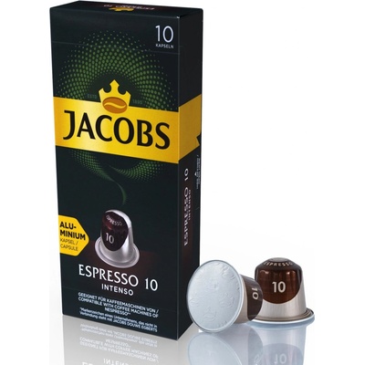 JACOBS Espresso Intenso Intz. 10 hliníkových kapsúl kompatibilných s kávovarmi Nespresso 10 ks