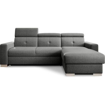 Eltap Сив разтегателен ъглов диван с място за съхранение (десен ъгъл) Fresia - ELTAP (CO-FR-RT-04FL)