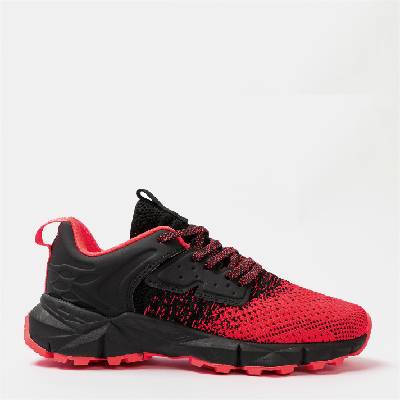 Knit Runner Men - Black/Rose Red