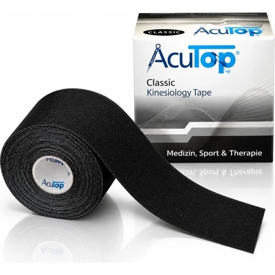 Acu Top Kinezilogické tejpy čierny 5 cm x 5 m