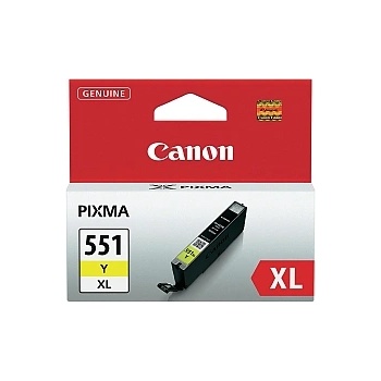 Canon CLI-551XL Y + Canon Plus Glossy II PP-201, 10x15 cm, 100 sheets (6446B001AA_2311B072AA)