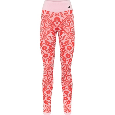 Kari Traa Дамско мериносово термобельо Kari traa Women's Saga Pants Merino base layer - Strong Red - размер XS (115-2573-0311)