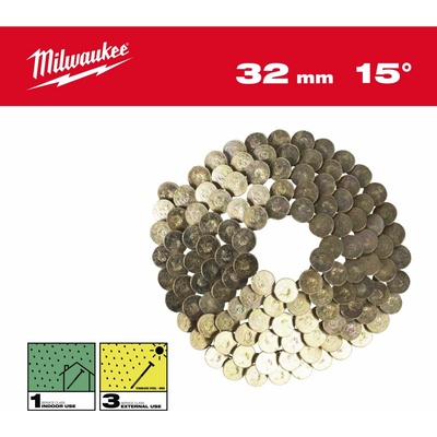 MILWAUKEE Klince 15° prstencové 3,05x32 mm /SS/G-2160 4932499318