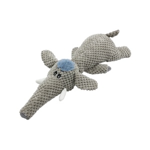 Uniq Pets Squeakies Elephant Tug Toy - плюшена играчка за дърпане за куче с пищялка, 40 см