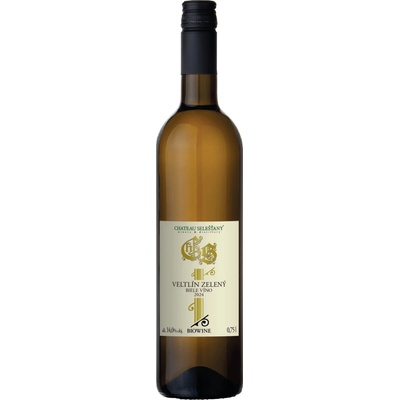 Chateau Selešťany Veltlín Zelený BIO 2024 14% 0,75 l (čistá fľaša)
