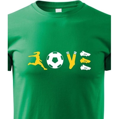 Dětské tričko Fotbal LOVE Zelená Canvas Dětské tričko Bezvatriko.cz 1572