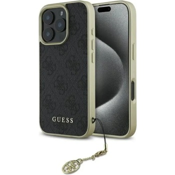 GUESS Калъф Guess 4G Charms Collection за iPhone 16 Pro Max - черен (3666339345990)