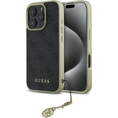 GUESS Калъф Guess 4G Charms Collection за iPhone 16 Pro Max - черен (3666339345990)