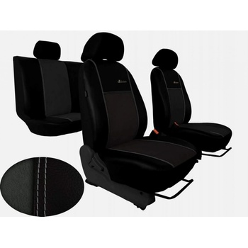 Autopotah Automega HYUNDAI i20 II, 2014-2020, EXCLUSIVE kůže a alcantara šedé
