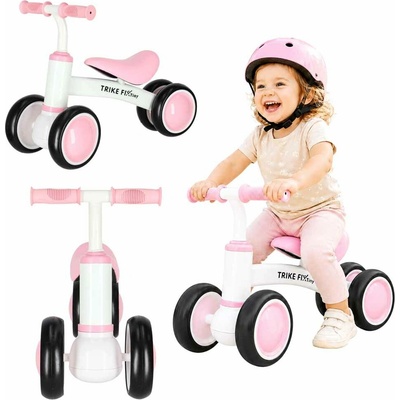 KIK Detský Trike Fix Tiny V2 biely a ružový