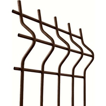 EKOfence Zváraný plotový panel 3D ZnPVC 2500x1730x4mm hnedá 15771
