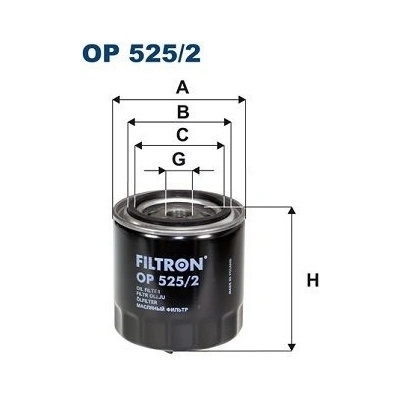 FILTRON Olejový filter OP 525/2
