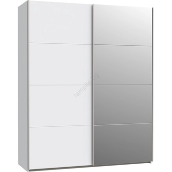 Forte Garderob s ogledalo KARO 170x210 см bял (FR0088)