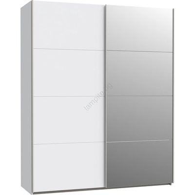 Forte Garderob s ogledalo KARO 170x210 см bял (FR0088)