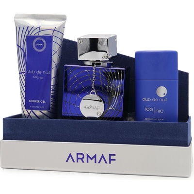 Armaf Club De Nuit Blue Iconic - EDP 105 ml + sprchový gél 100 ml + tuhý deodorant 75 g