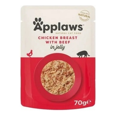 Applaws kapsička cat kuře a hovězí jelly 16 x 70 g