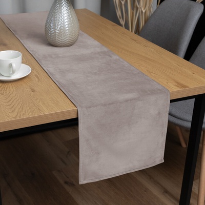 Biante Zamatový behúň Velvet Prémium SVP-015 Latte 35x140cm