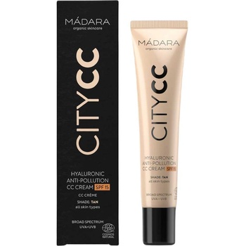 MÁDARA Cosmetics CITY CC Hyaluronic Anti-Pollution CC Cream SPF15 40 ml BB Cream Tan