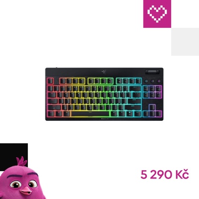 Razer BlackWidow V4 Low-profile Tenkeyless HyperSpeed Green Switch RZ03-05450500-R3M1