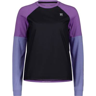 Mons Royale Дамска фланелка с дълъг ръкав за колоездене Mons Royale Women's Tarn Merino Bike Wind Jersey Cycling jersey - Skyline / Bloom / Black (156-2459-0412)