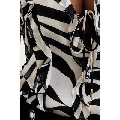 MARELLA Блуза с волан женска с вискоза UGOLA (2613161034200)