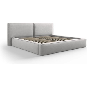 Cosmopolitan Design Светлосиво та ицирано двойно легло с място за съхранение и решетка 160x200 cm Arendal - Cosmopolitan Design (COS_BFD160_78_F1_ARENDAL4)