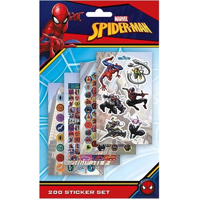 Samolepky Spider Man set 200ks