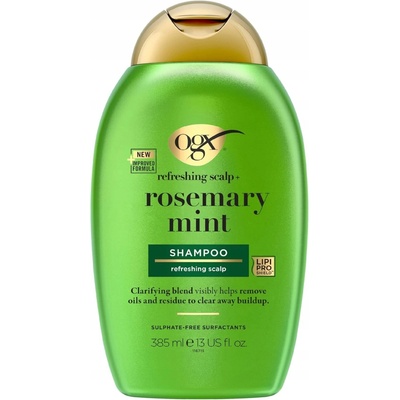 OGX Rosemary Mint čistiaci šampón pre mastnú pokožku hlavy 385 ml