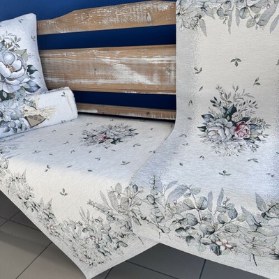 Tegatex Gobelínový ubrus chenille elegantní růže 100x100 cm