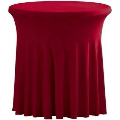 TENTino Elastický ubrus SKIRTING na kavárenský nízký stůl 80 cm VÍCE BAREV