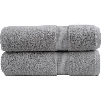 vidaXL Премиум кърпи за ръце SOLUND 2 бр. сиви 50x100 см 600 г/м2 (137305)