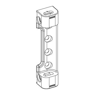 ROTO NX ložisko nůžek P6/100 stranově nastavit. PVC 2 závrt. čepy 6 mm stříb.