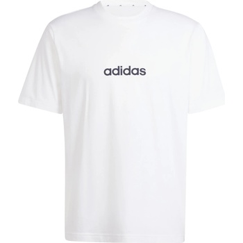 adidas Мъжка тениска adidas Linear Single Jersey Tee T-shirt - White / Black (216-4860-0512)